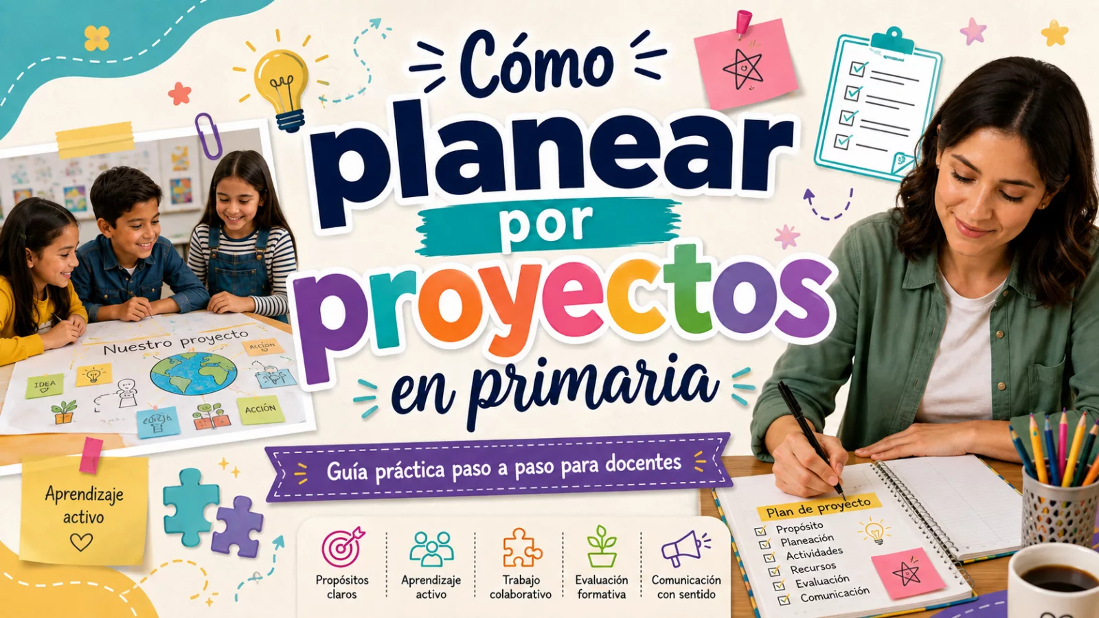 Cómo planear proyectos educativos en primaria basados en problemas reales