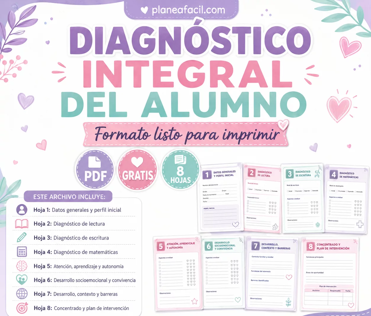 Formato integral para diagnóstico docente del estudiante