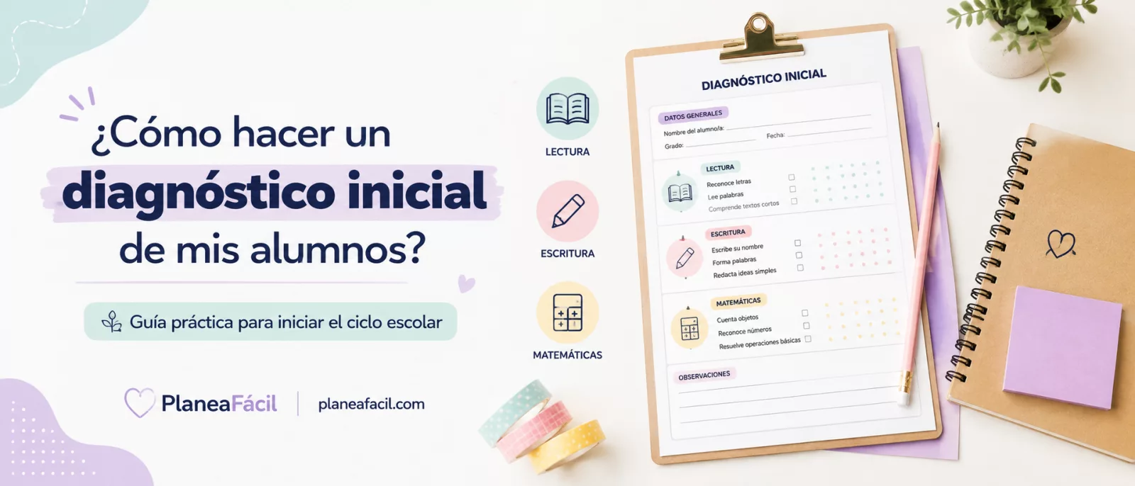 Guía práctica para docentes: Cómo hacer un diagnóstico inicial efectivo
