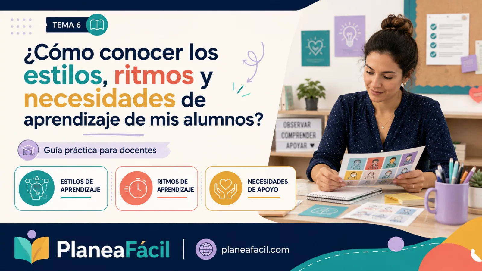 Guía práctica para docentes: cómo observar y entender los ritmos y necesidades de aprendizaje de tus alumnos