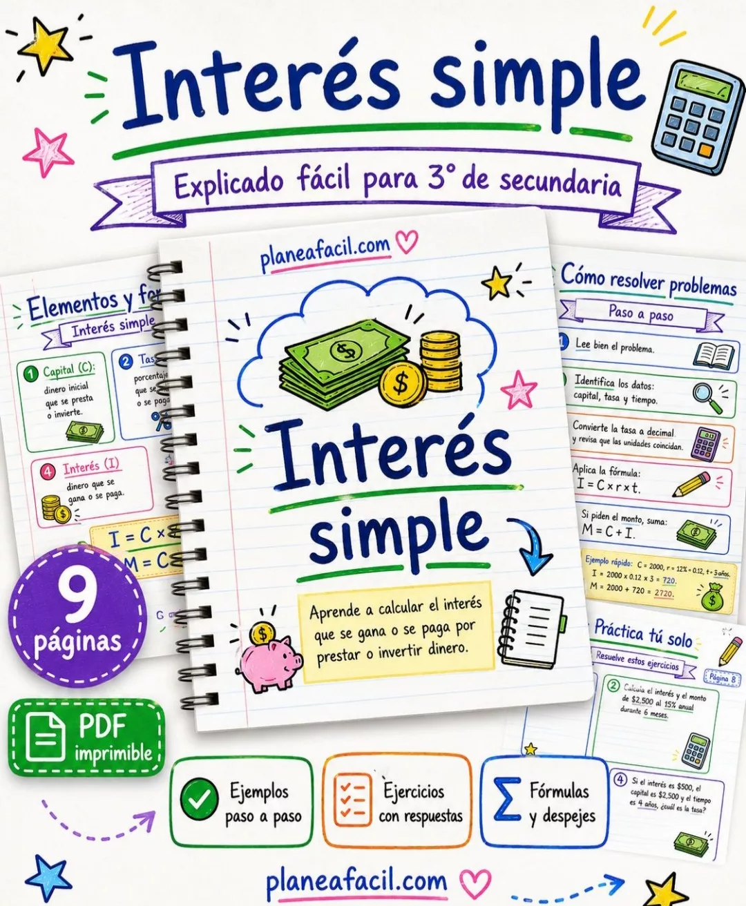 Interés simple explicado para estudiantes de secundaria
