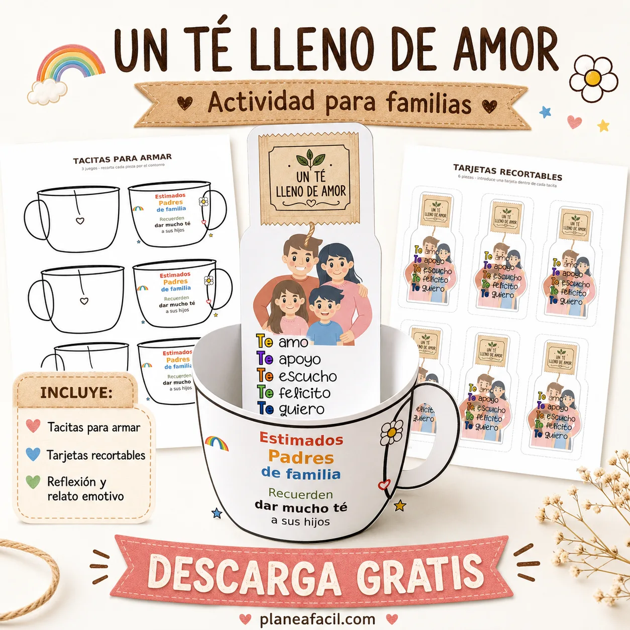 Portada de Un té lleno de amor para fortalecer el vínculo familiar