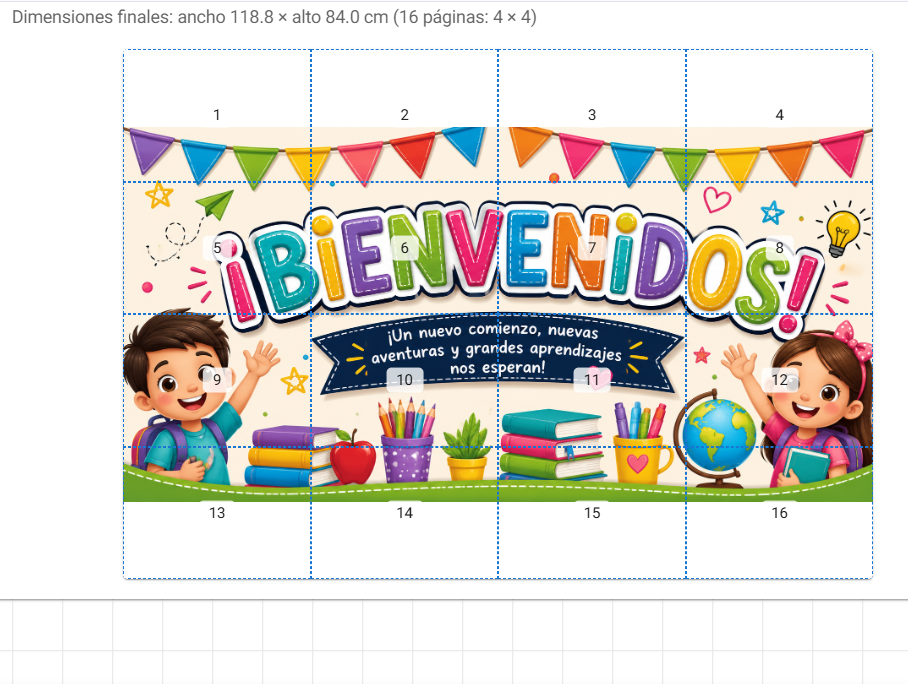 Banner de Bienvenidos para el Regreso a Clases