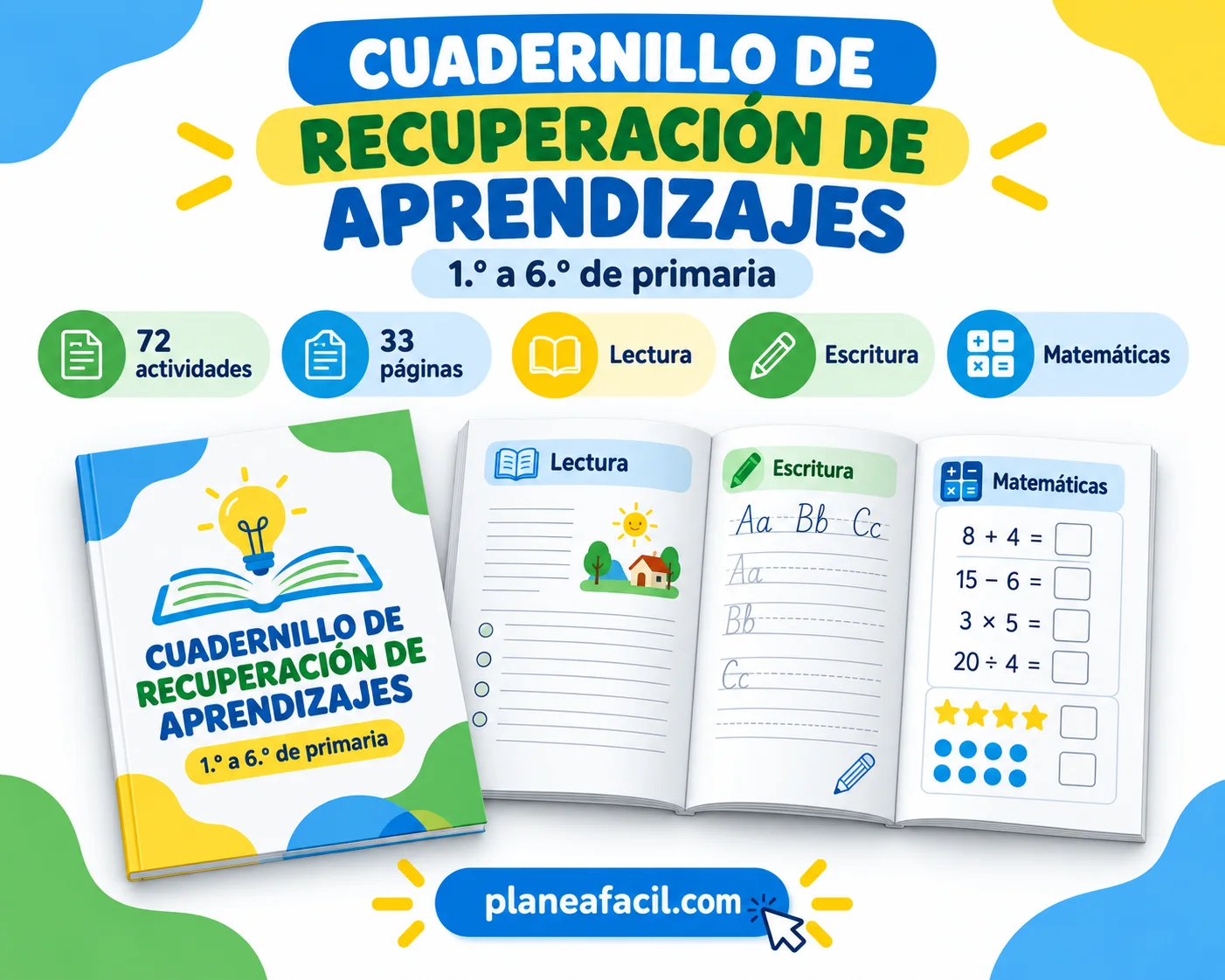 Cuadernillo de Recuperación de Aprendizajes para Primaria